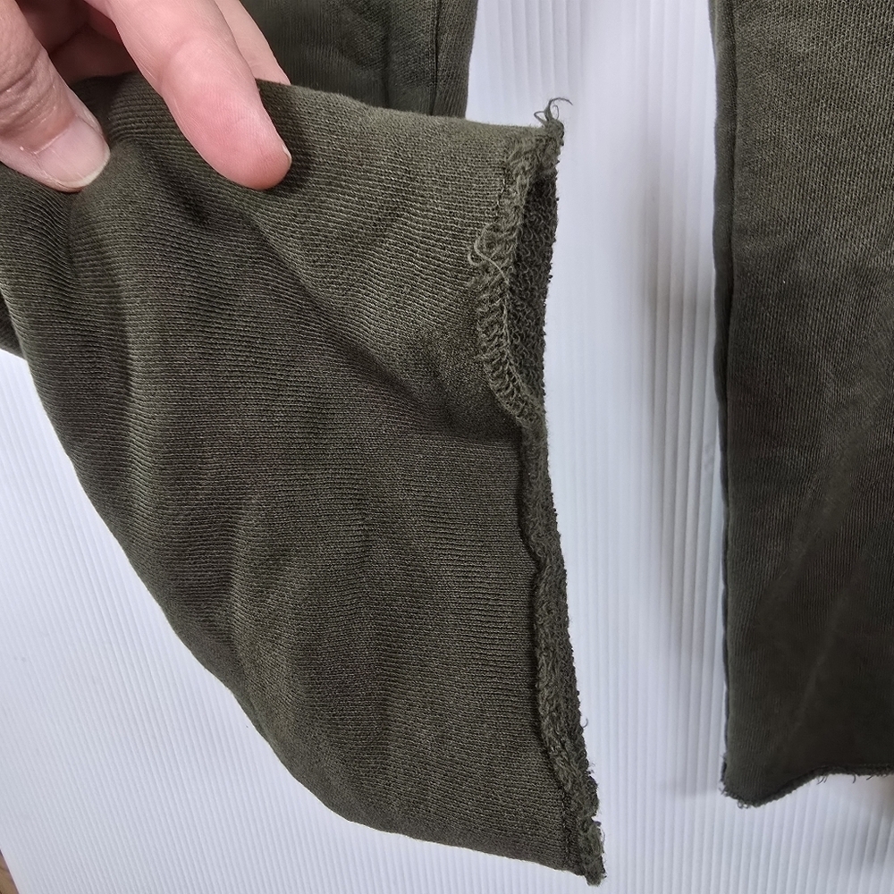 Eileen Fisher Olive Green Sweatpant Drawstring Waist StraightLeg Stretchy SizePM - Picture 6 of 11